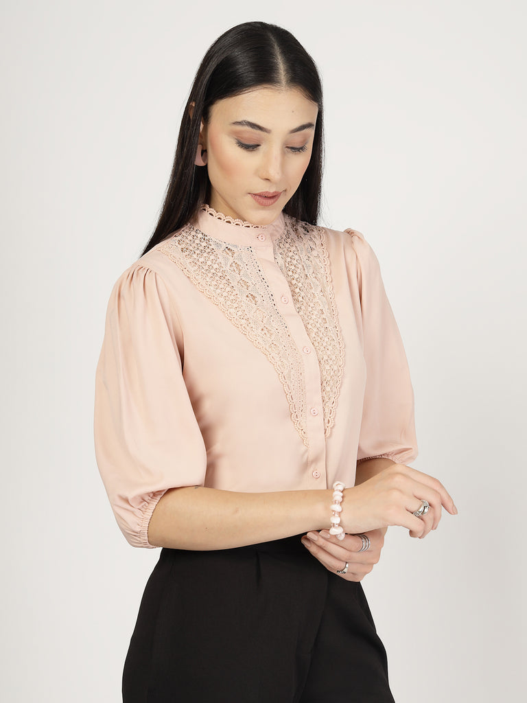 Style Quotient Womens Three-quarter Sleeve Shirt-Shirts-StyleQuotient