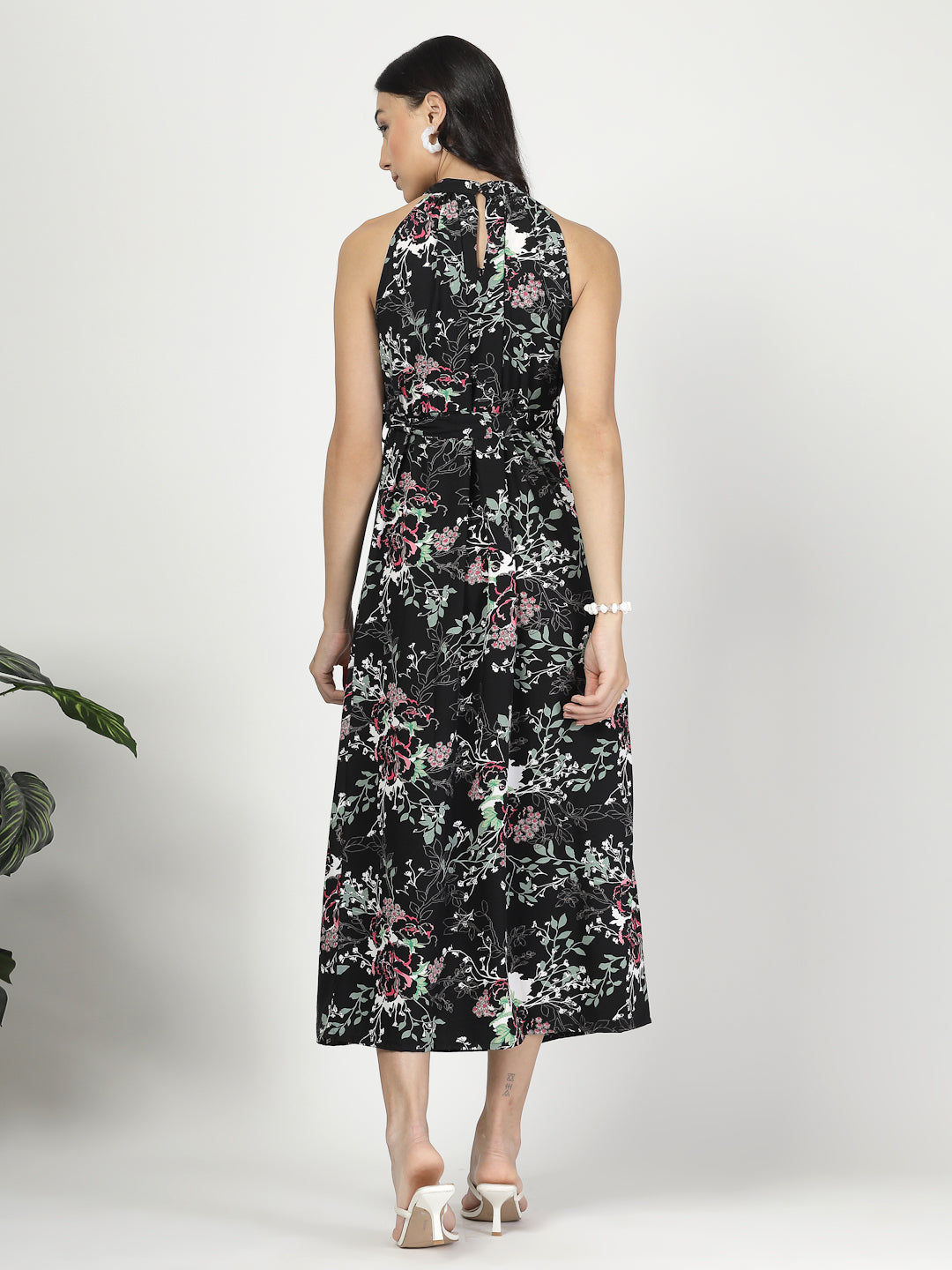 Style Quotient Women Printed Smart Casual Polyester Maxi Dress-Dresses-StyleQuotient