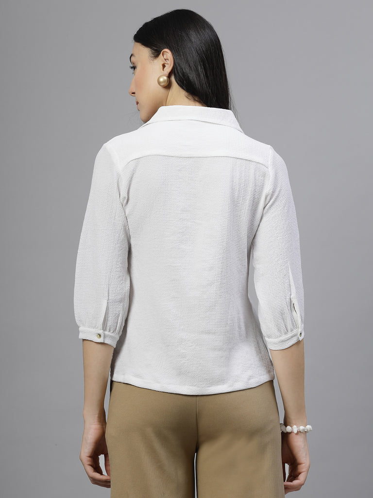 Style Quotient Women White shirt-Shirts-StyleQuotient