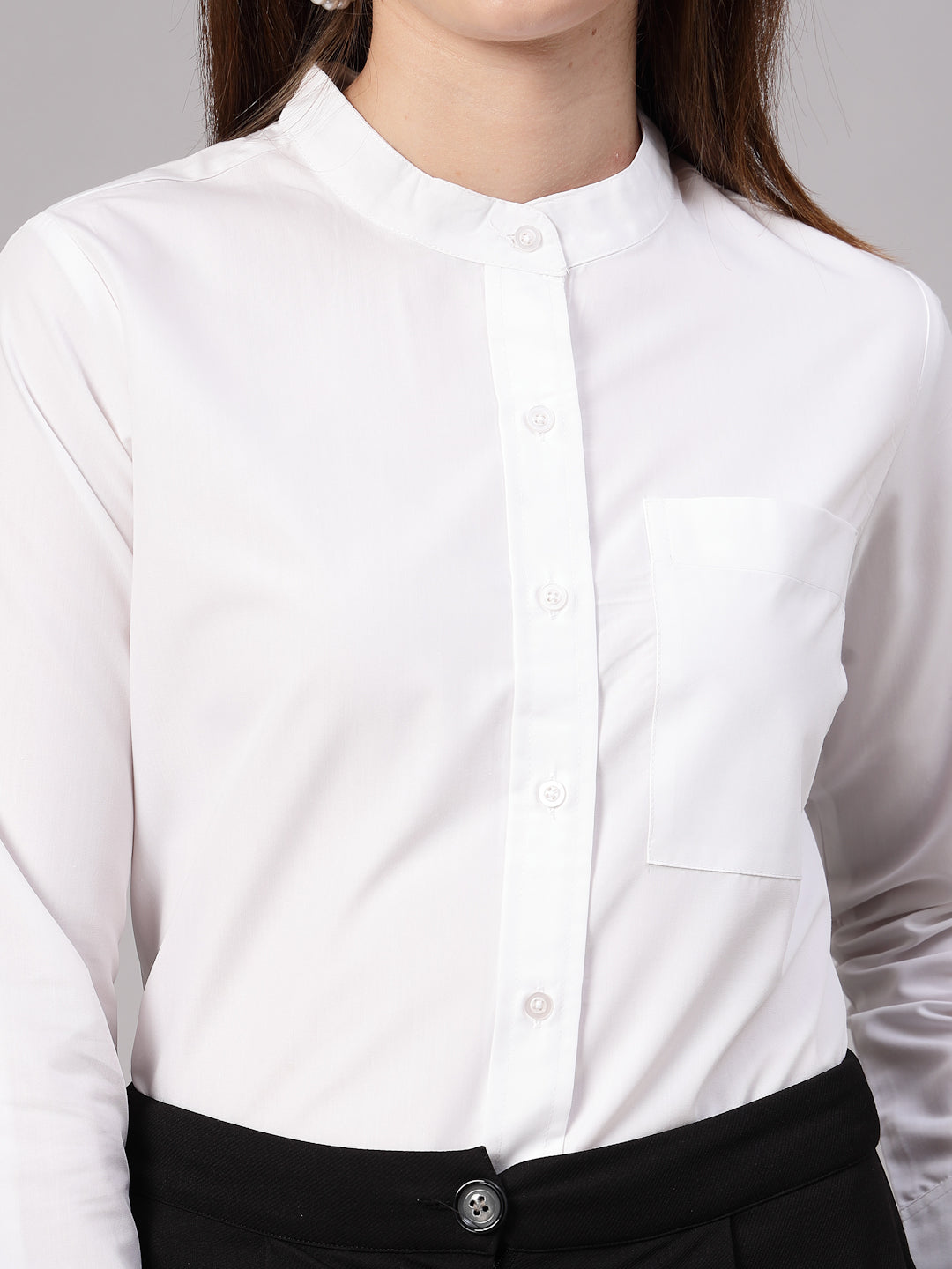 Style Quotient Women White Formal shirt-Shirts-StyleQuotient