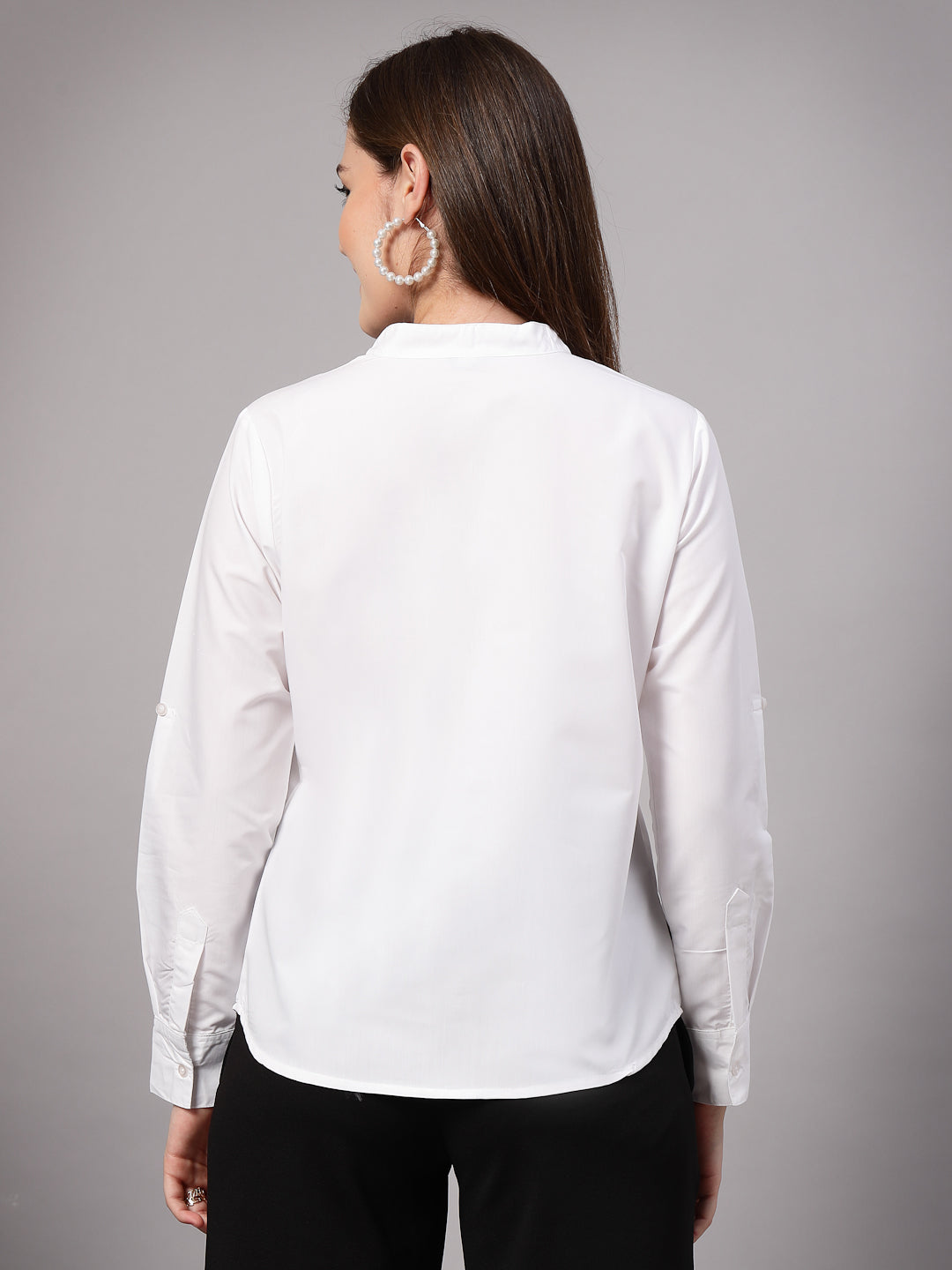 Style Quotient Women White Formal shirt-Shirts-StyleQuotient