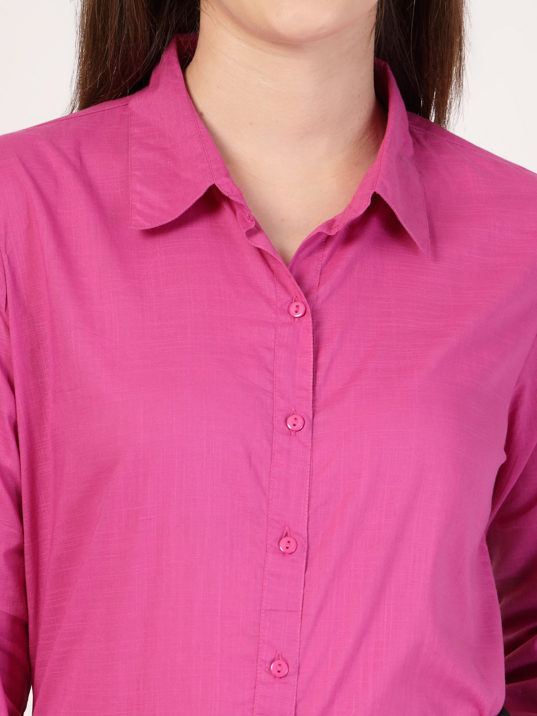 Style Quotient Women Solid Cotton Formal Shirt-Shirts-StyleQuotient