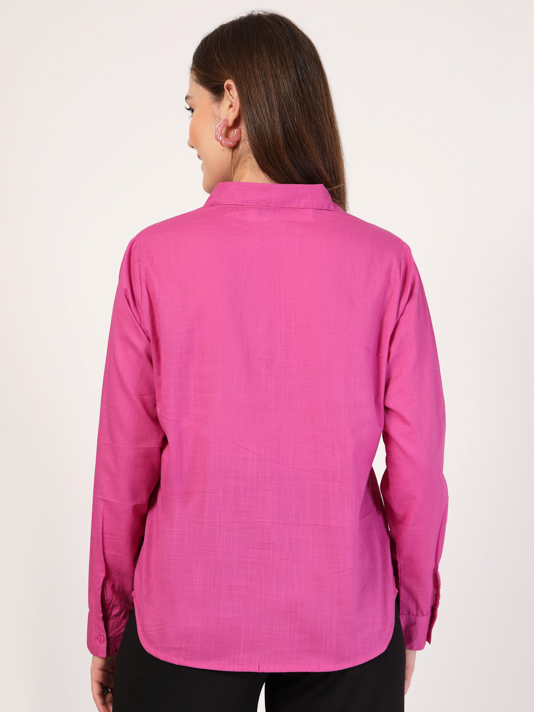 Style Quotient Women Solid Cotton Formal Shirt-Shirts-StyleQuotient