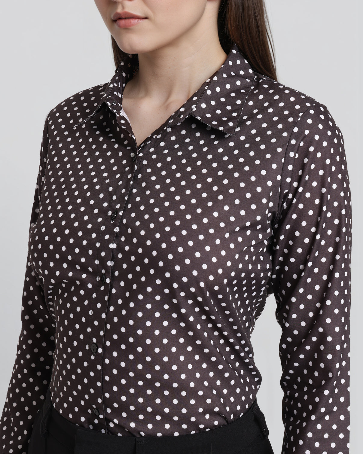 Style Quotient Women Black White Printed Shirt-Shirts-StyleQuotient