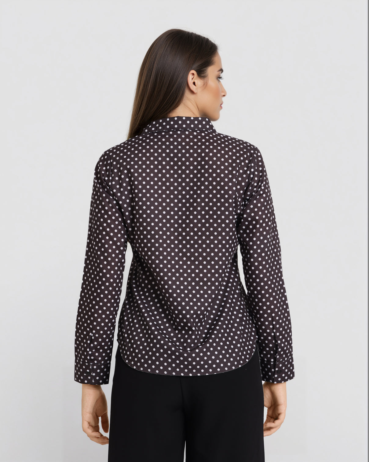Style Quotient Women Black White Printed Shirt-Shirts-StyleQuotient