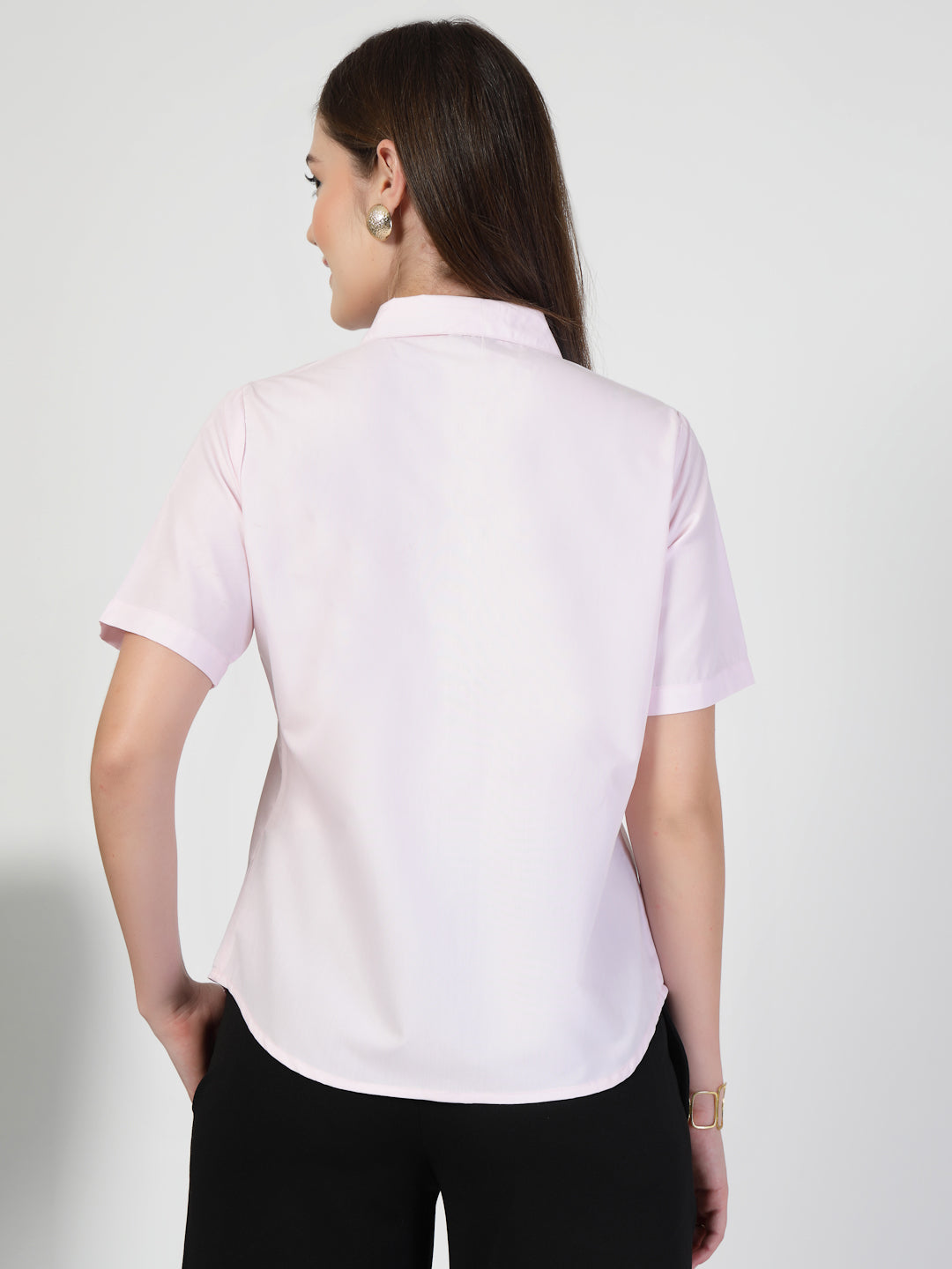 Style Quotient Women Pink formal shirt-Shirts-StyleQuotient