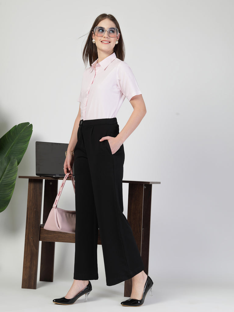 Style Quotient Women Pink formal shirt-Shirts-StyleQuotient