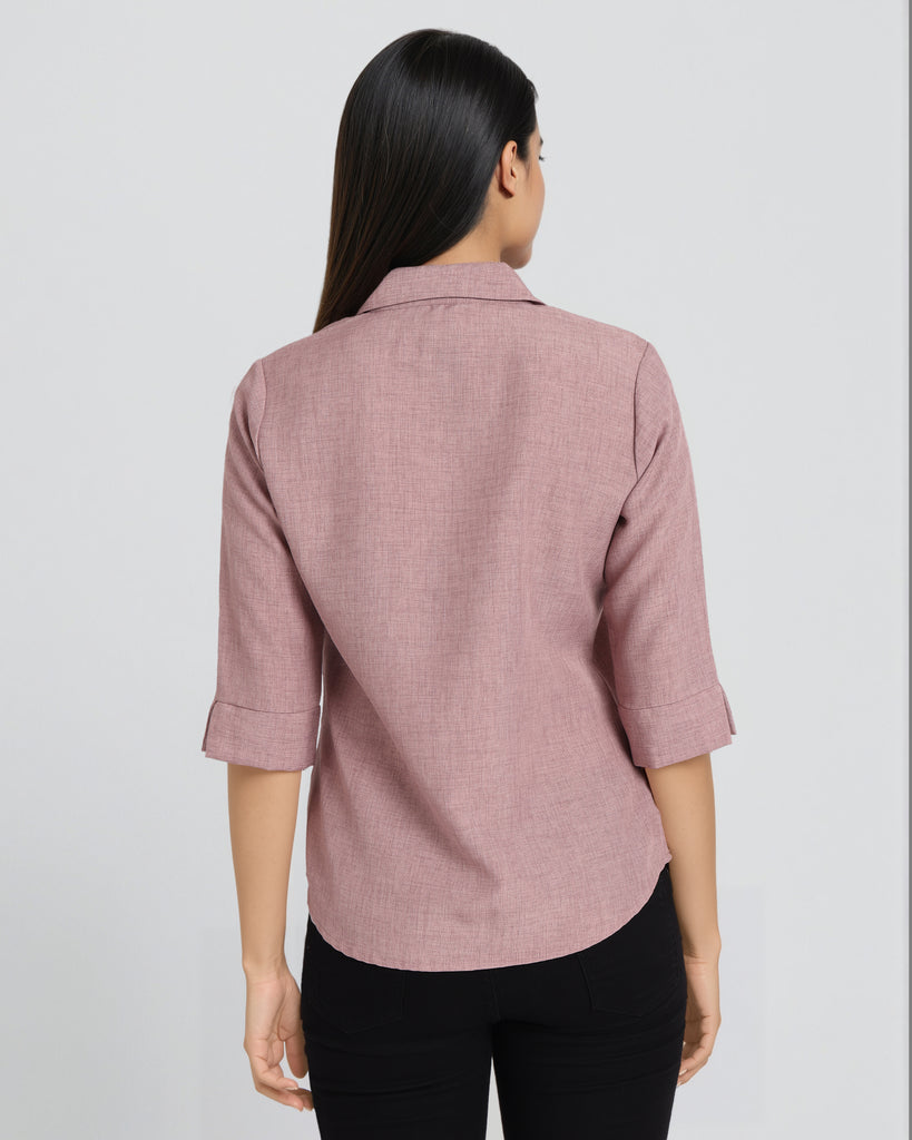 Style Quotient Women Solid Beige Formal polyester Shirt-Shirts-StyleQuotient