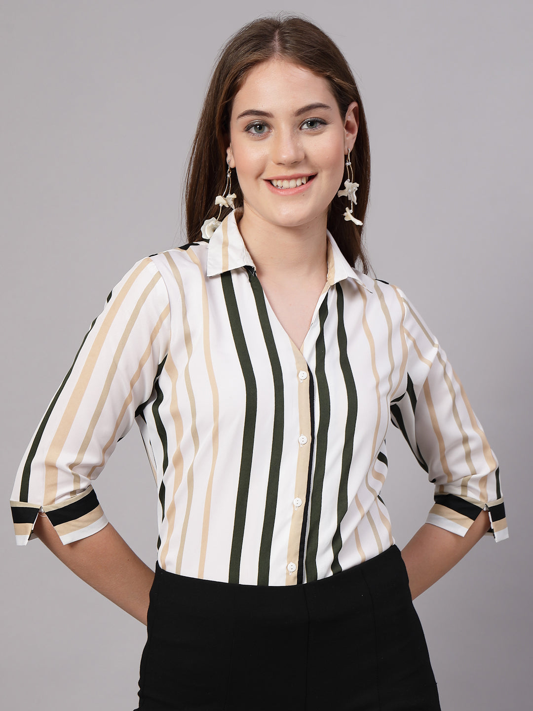 Style Quotient Women Multi color Formal Shirt-Shirts-StyleQuotient