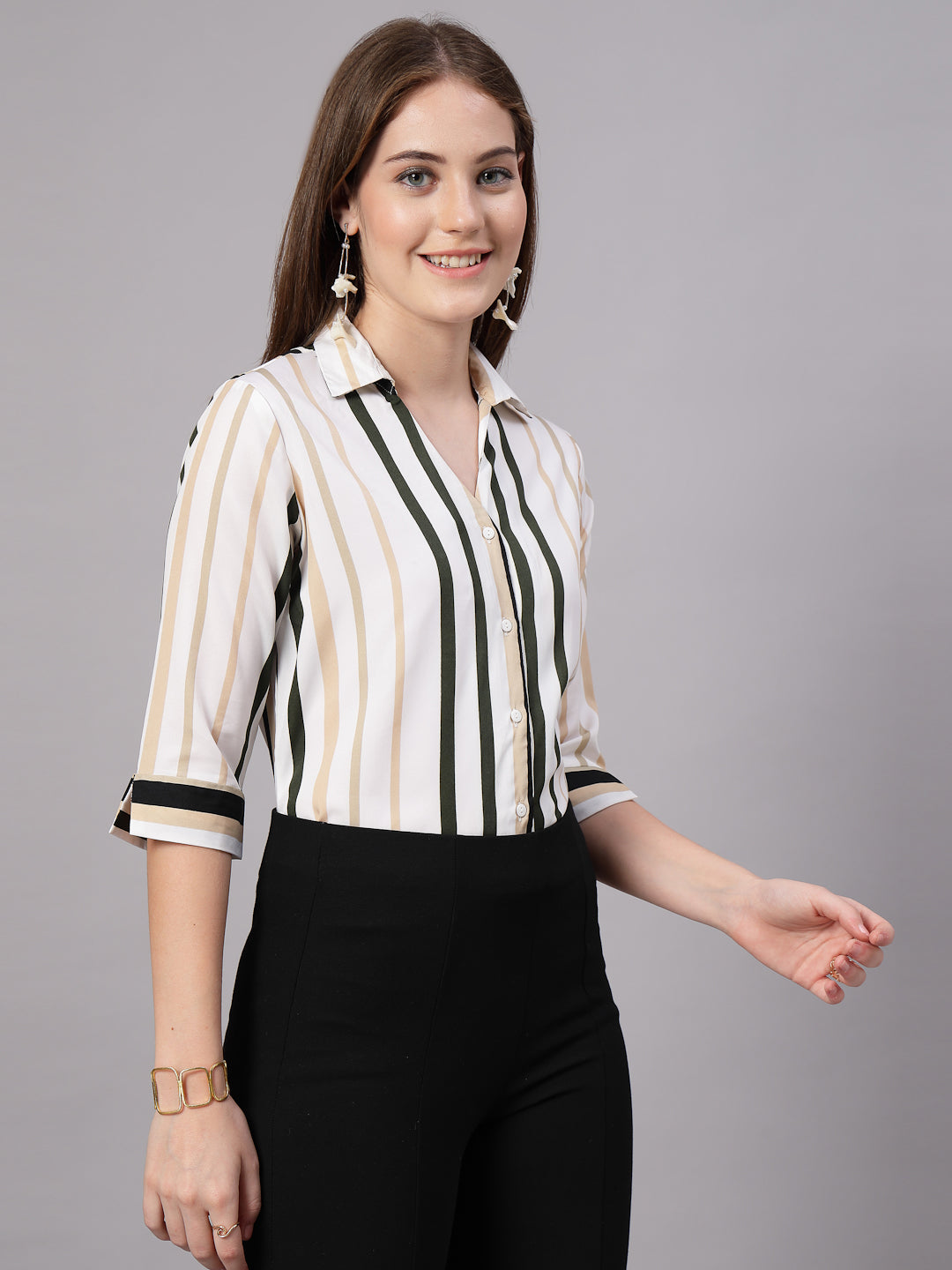 Style Quotient Women Multi color Formal Shirt-Shirts-StyleQuotient