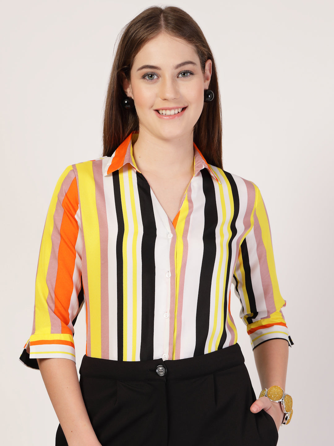 Style Quotient Women Multi color Formal Shirt-Shirts-StyleQuotient