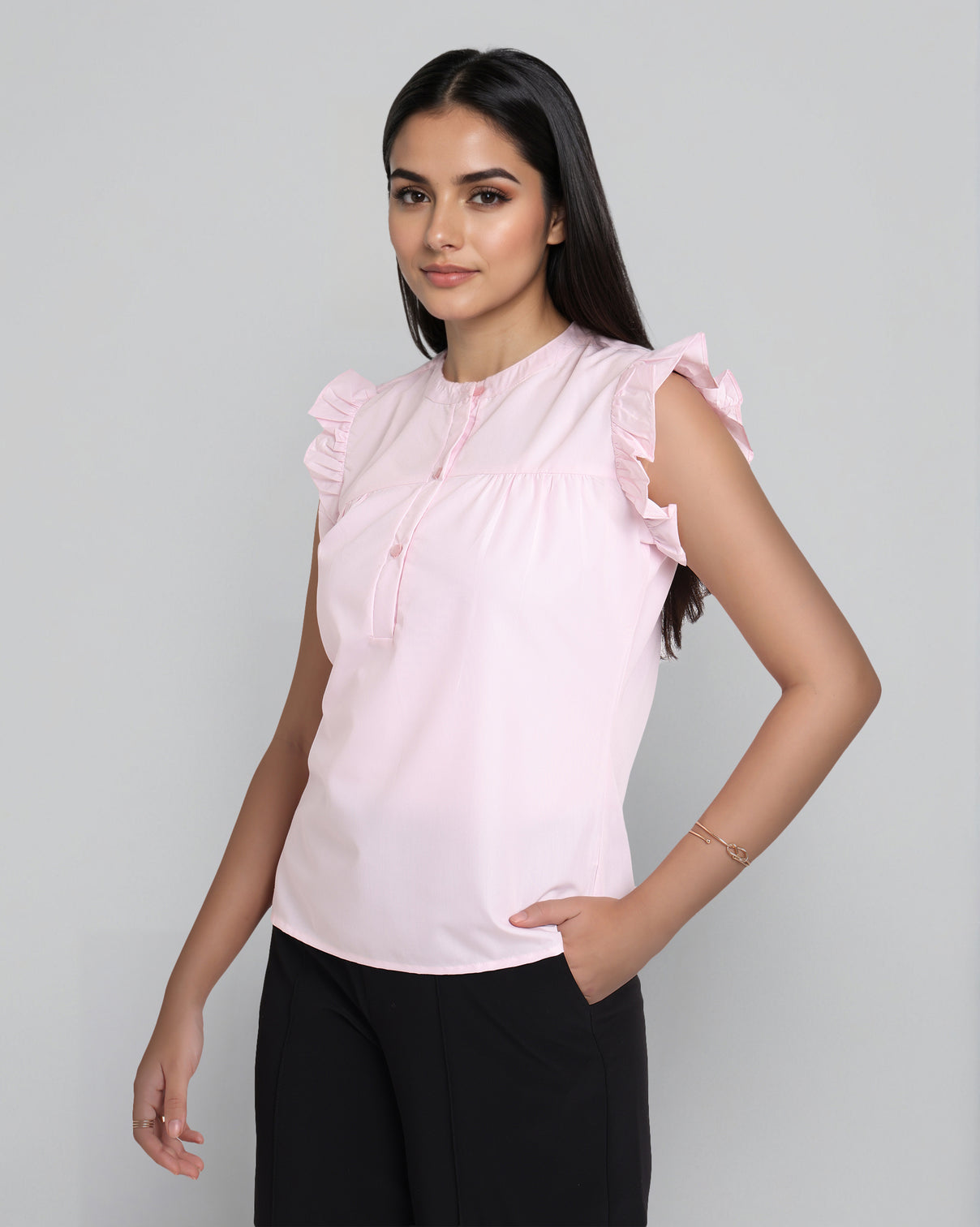 Style Quotient Women Pink Top-Tops-StyleQuotient