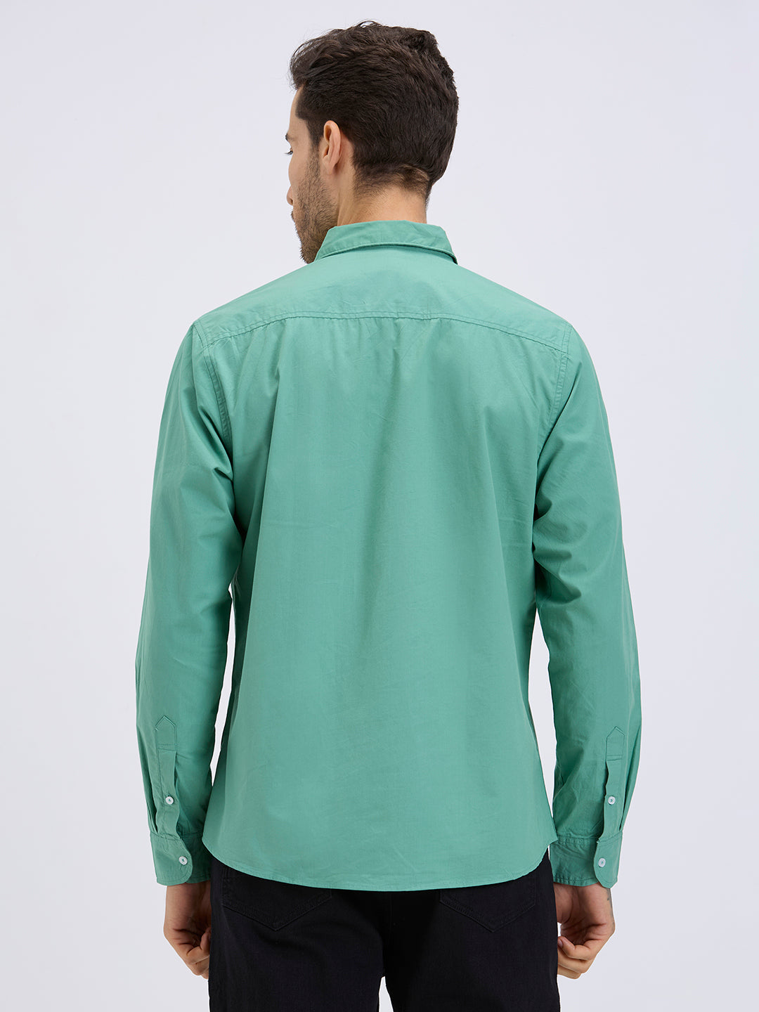 Style Quotient Mens olive regular casual shirt-Mens Shirt-StyleQuotient