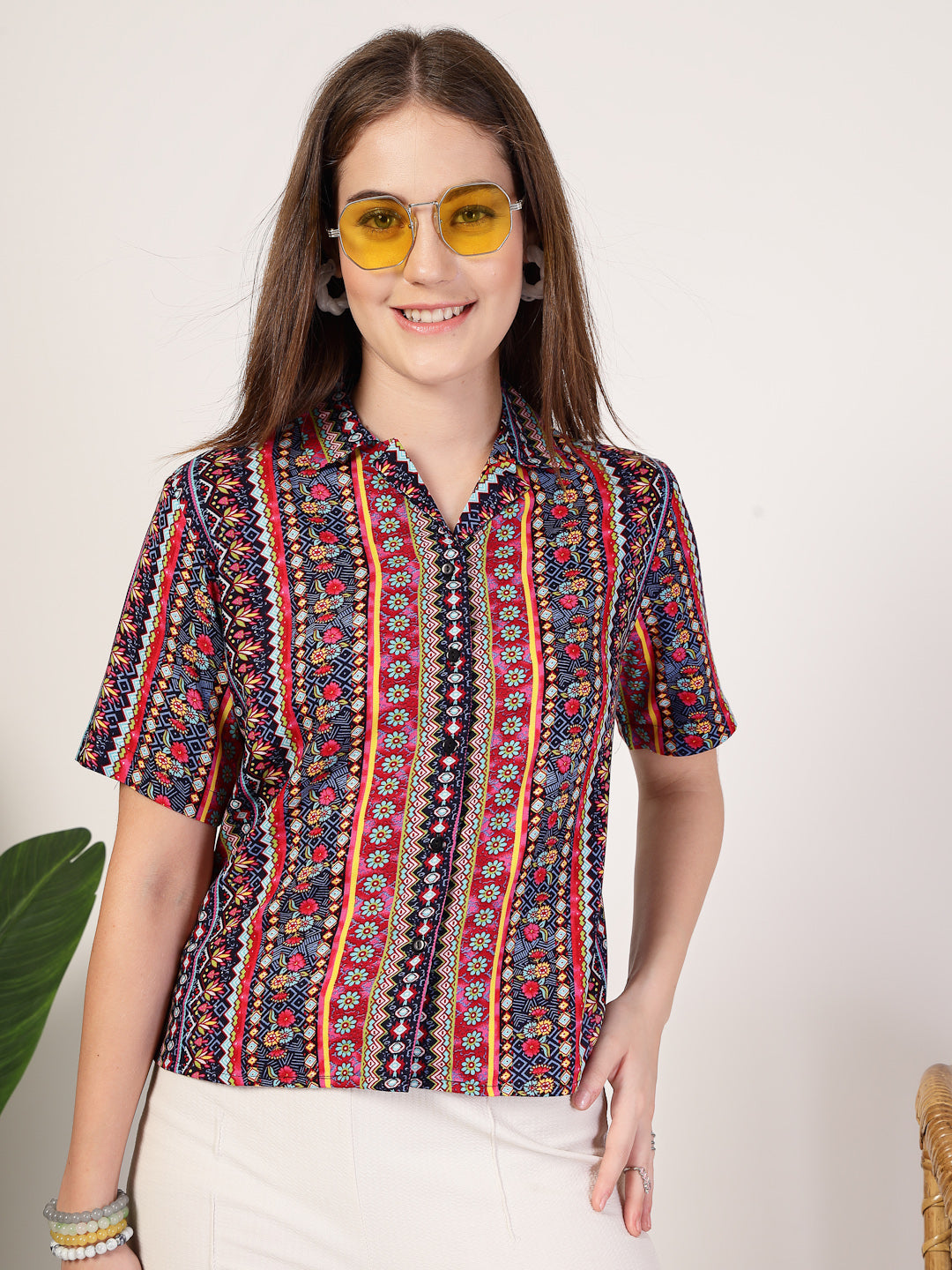 Style Quotient Women Multi printed shirt-Shirts-StyleQuotient