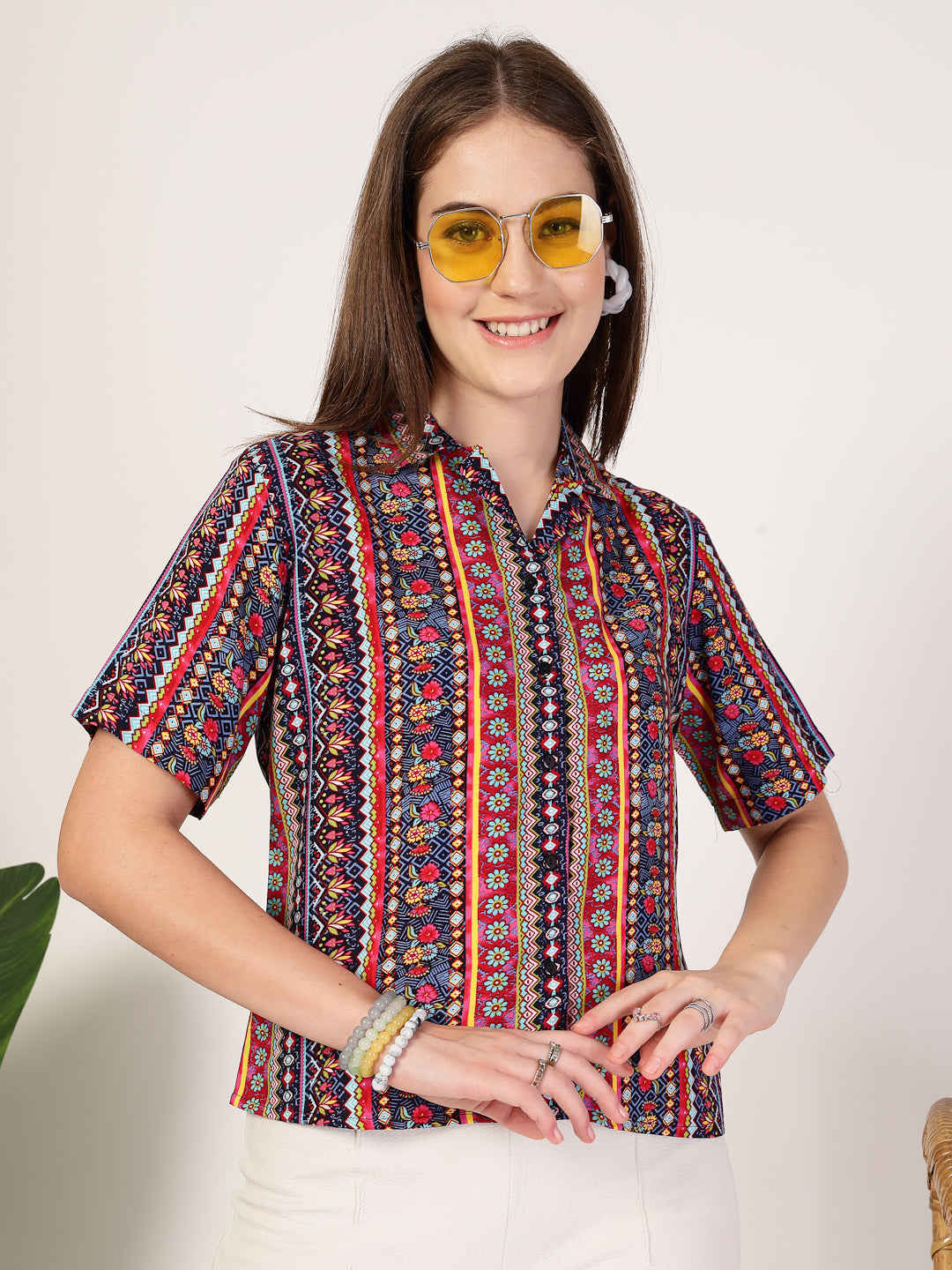 Style Quotient Women Multi printed shirt-Shirts-StyleQuotient