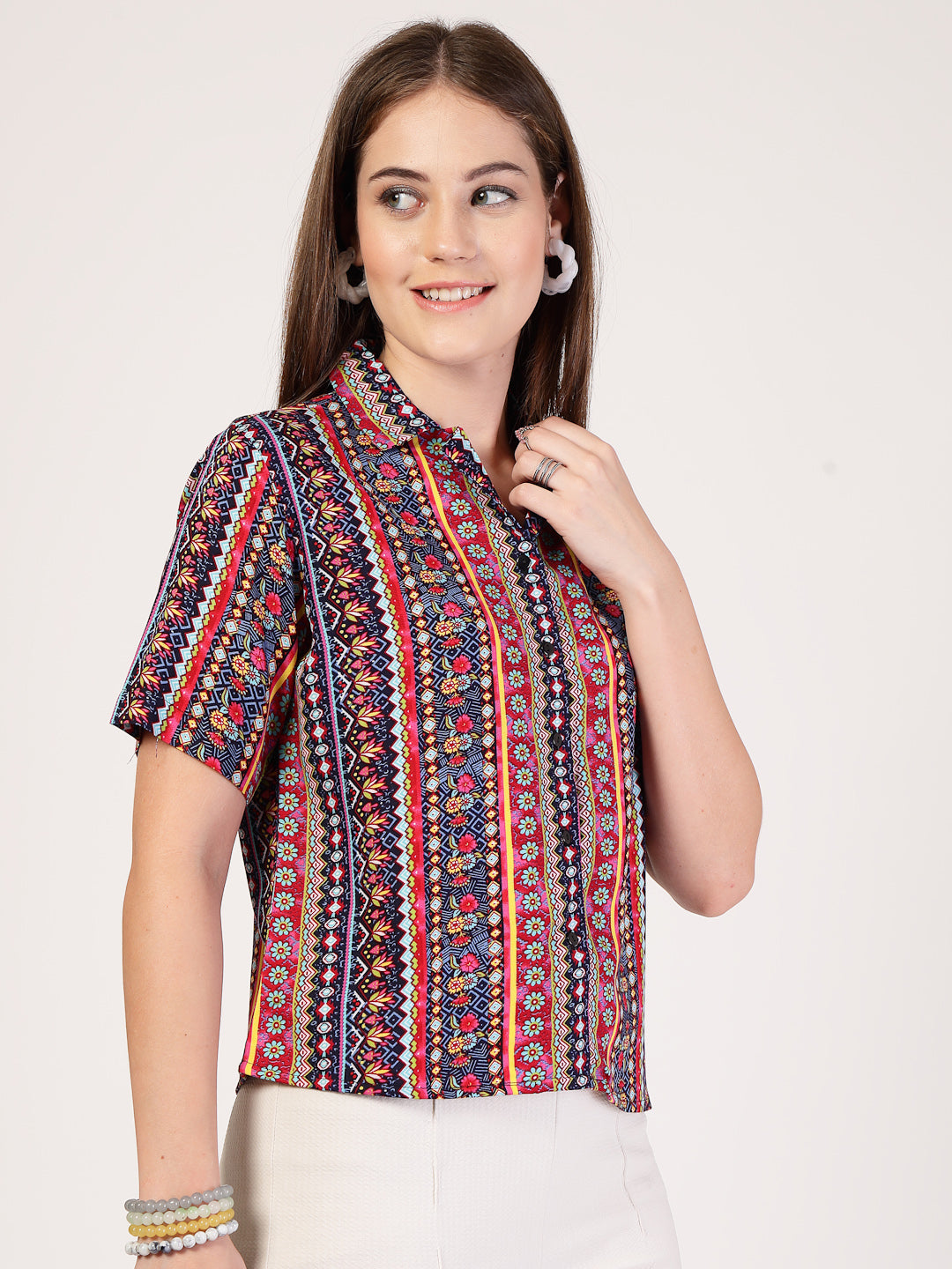Style Quotient Women Multi printed shirt-Shirts-StyleQuotient