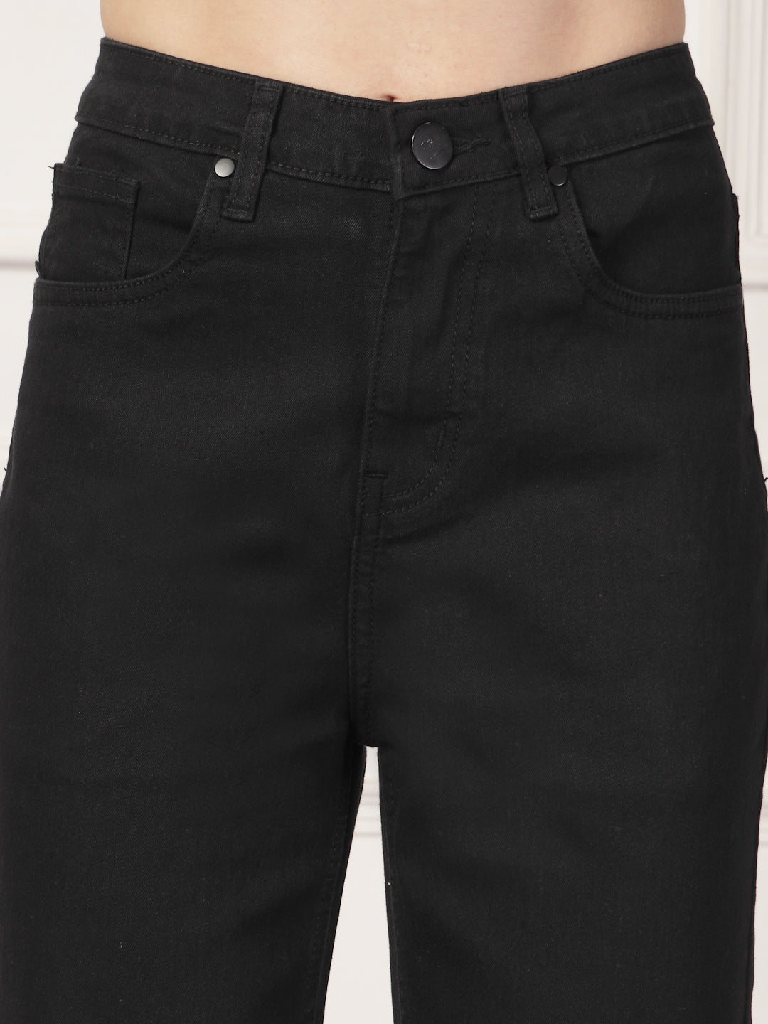 Style Quotient Women Black Regular Fit High Rise Stretchable Jeans-Jeans-StyleQuotient