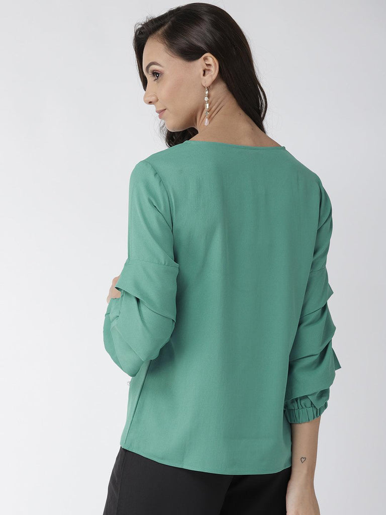 Style quotient women solid polyester smart casual top-Tops-StyleQuotient