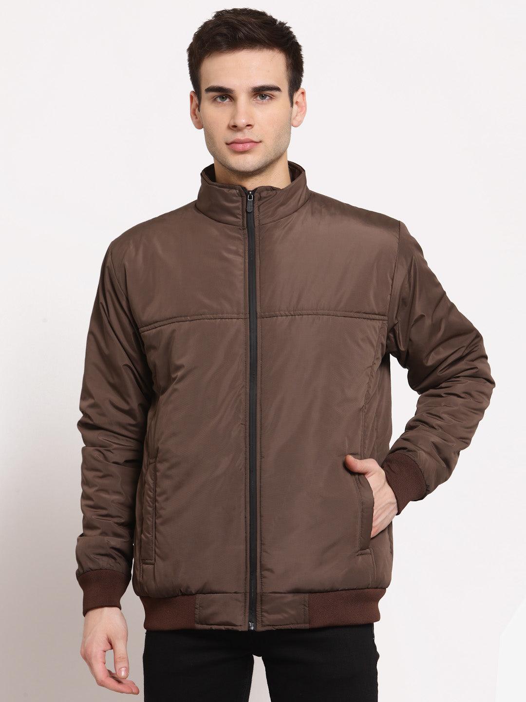 Style Quotient Men Brown Lightweight Padded Jacket-Men's Jackets-StyleQuotient