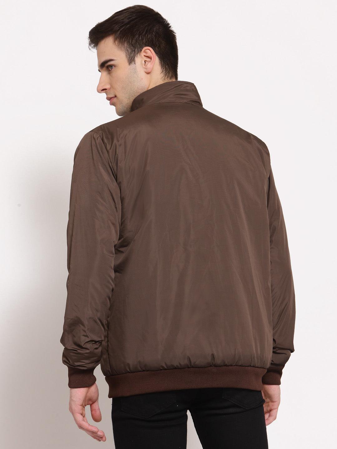 Style Quotient Men Brown Lightweight Padded Jacket-Men's Jackets-StyleQuotient