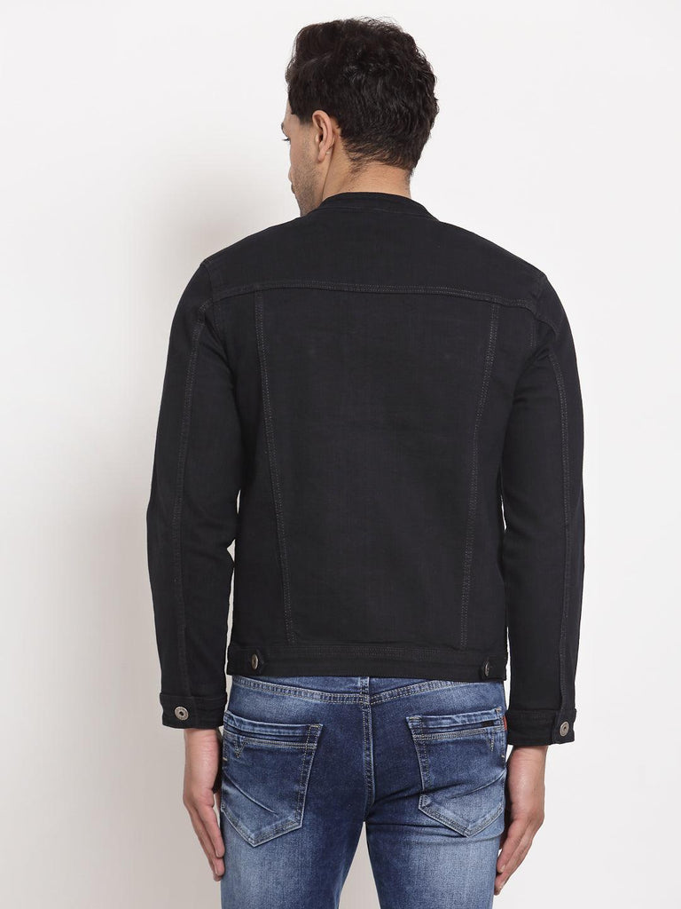 Derby Black Solid Slim Fit Denim Jacket – Derby Clothing Pvt. Ltd.