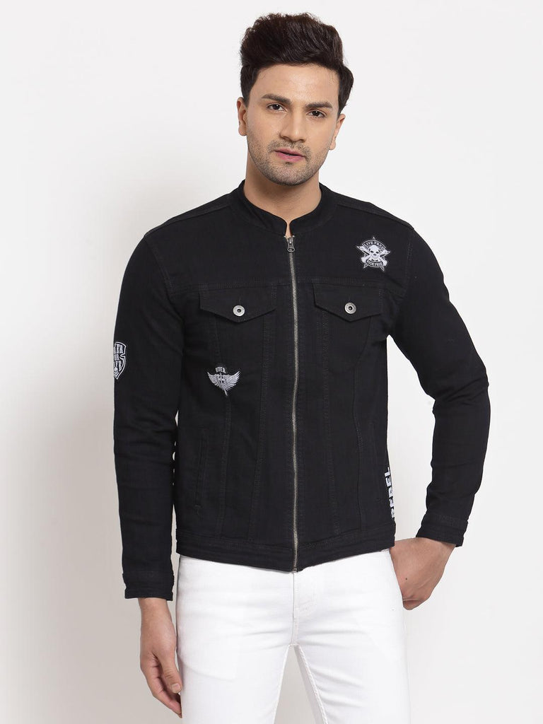 Style Quotient Men Black Sporty Jacket-Men's Jackets-StyleQuotient