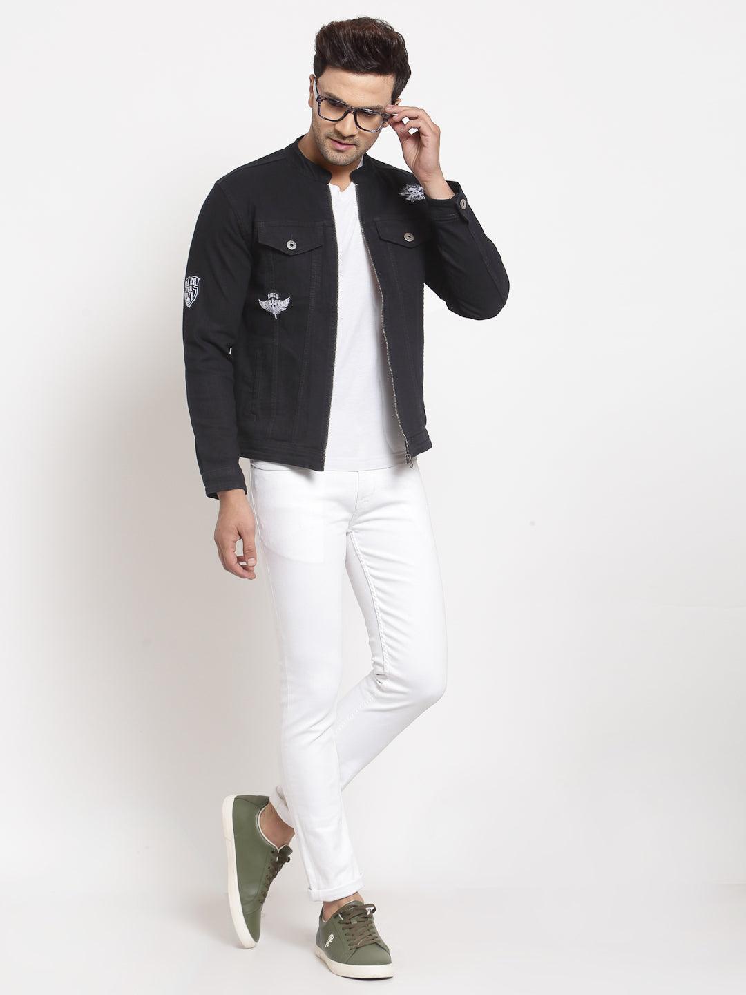 Style Quotient Men Black Sporty Jacket-Men's Jackets-StyleQuotient