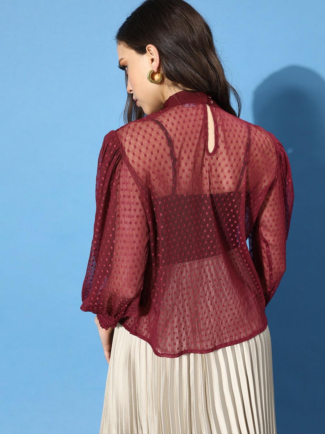 Women Polka Dots Tops-Tops-StyleQuotient