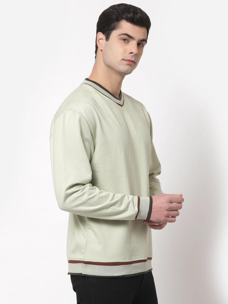Style Quotient Men Green Sweatshirt-Men's Sweatshirts-StyleQuotient