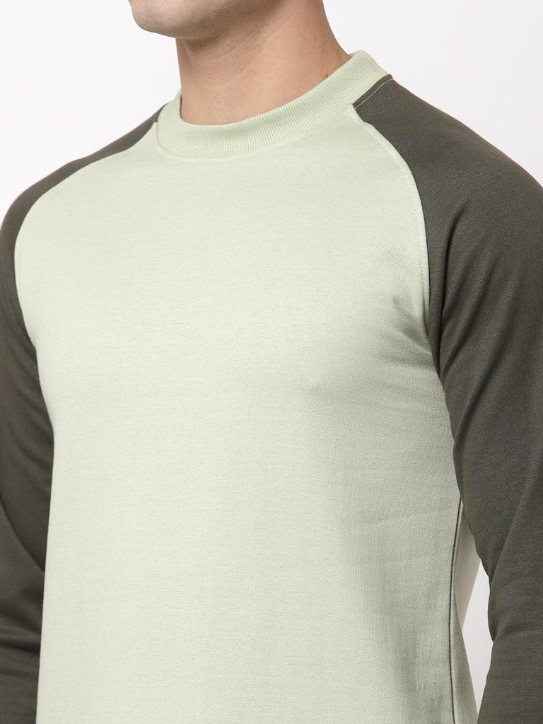 Style Quotient Men Green Sweatshirt-Men's Sweatshirts-StyleQuotient