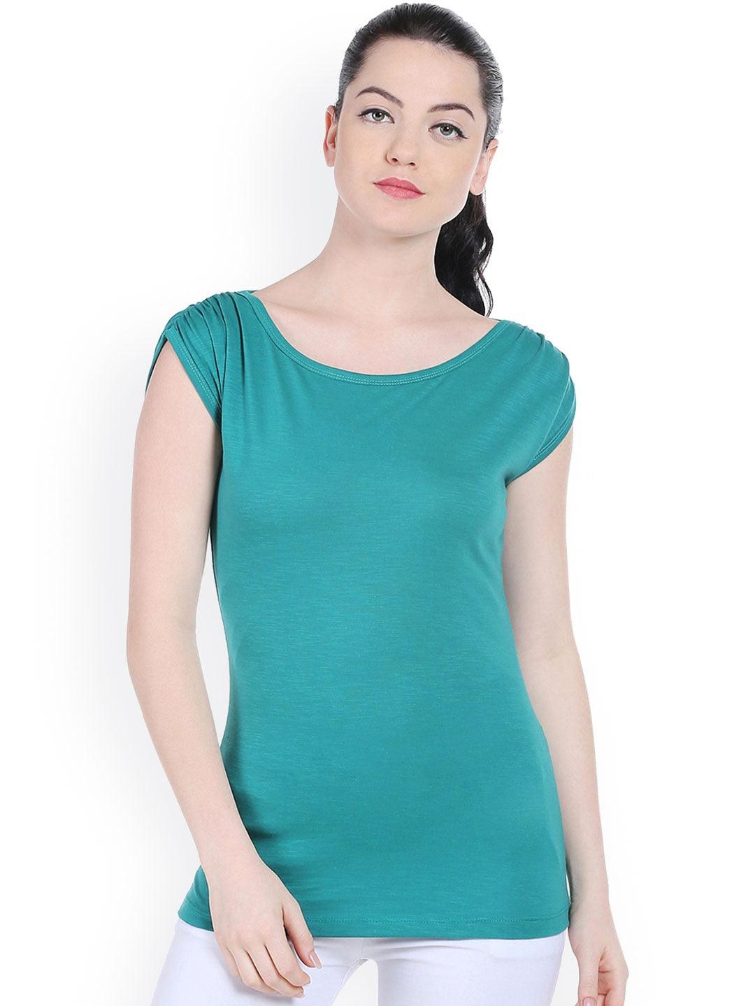 Style Quotient Womens Solid Regular Fit Tshirts-Tshirt-StyleQuotient