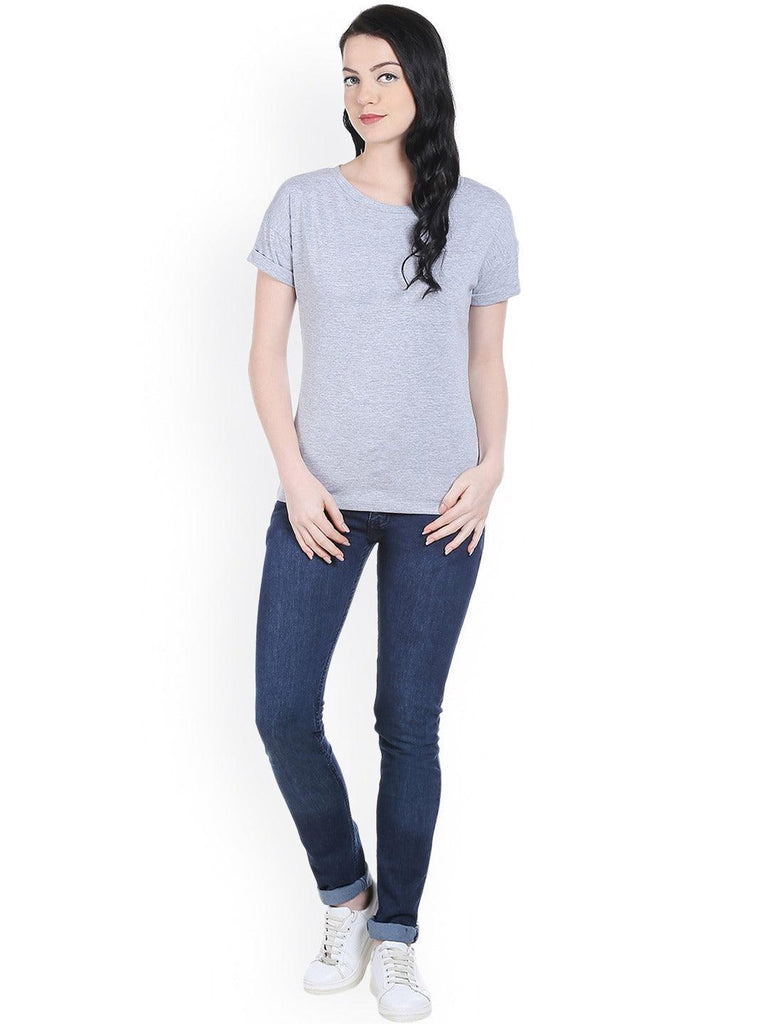 Style Quotient Womens Solid Regular Fit Tshirts-Tshirt-StyleQuotient