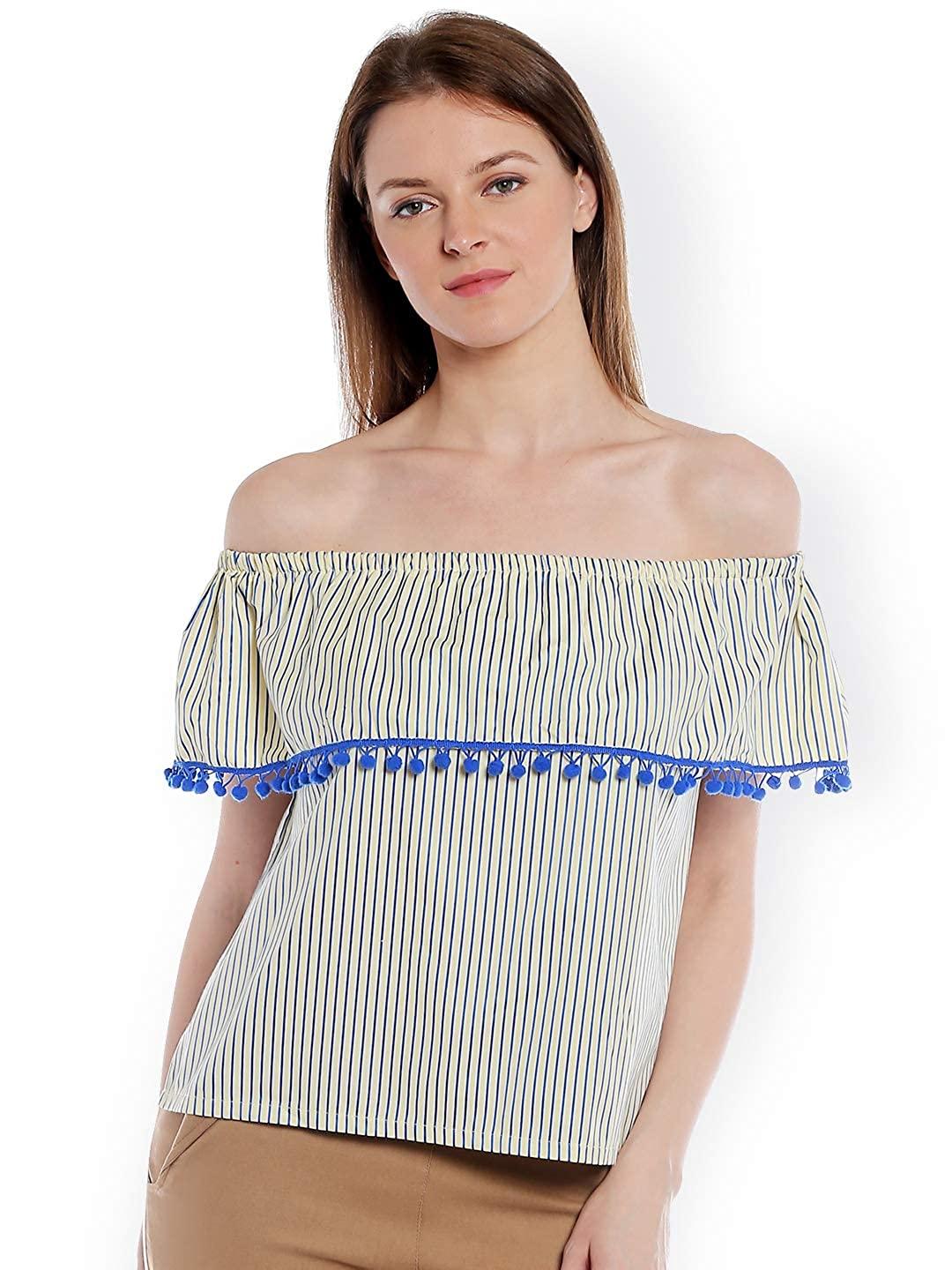 Style Quotient Womens Striped Tops-Tops-StyleQuotient