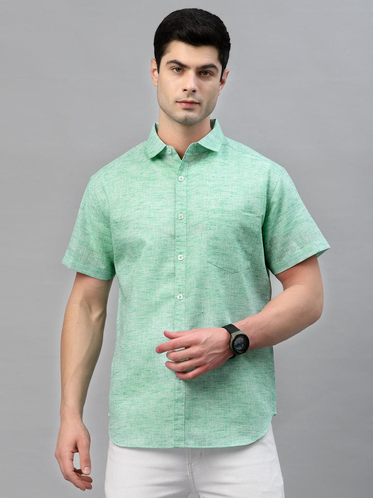 Style Quotient Men Green Comfort Floral Printed Casual Shirt-Mens Shirt-StyleQuotient