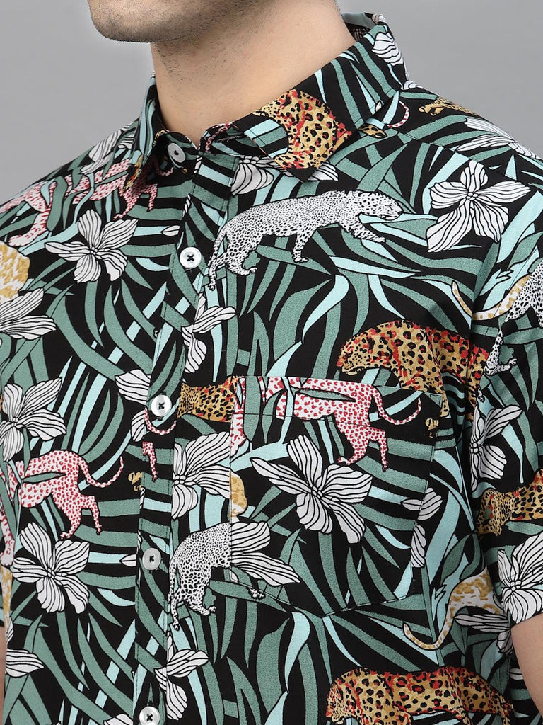 Style Quotient Men Multicoloured Comfort Floral Printed Casual Shirt-Mens Shirt-StyleQuotient