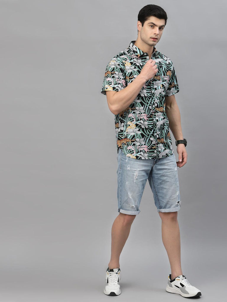 Style Quotient Men Multicoloured Comfort Floral Printed Casual Shirt-Mens Shirt-StyleQuotient