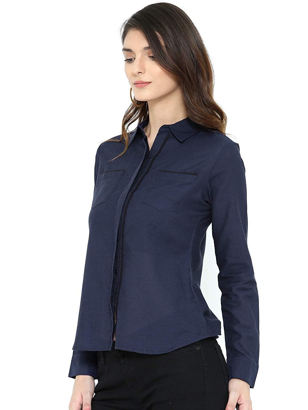 Style Quotient Womens Solid Regular Fit Shirts-Shirts-StyleQuotient