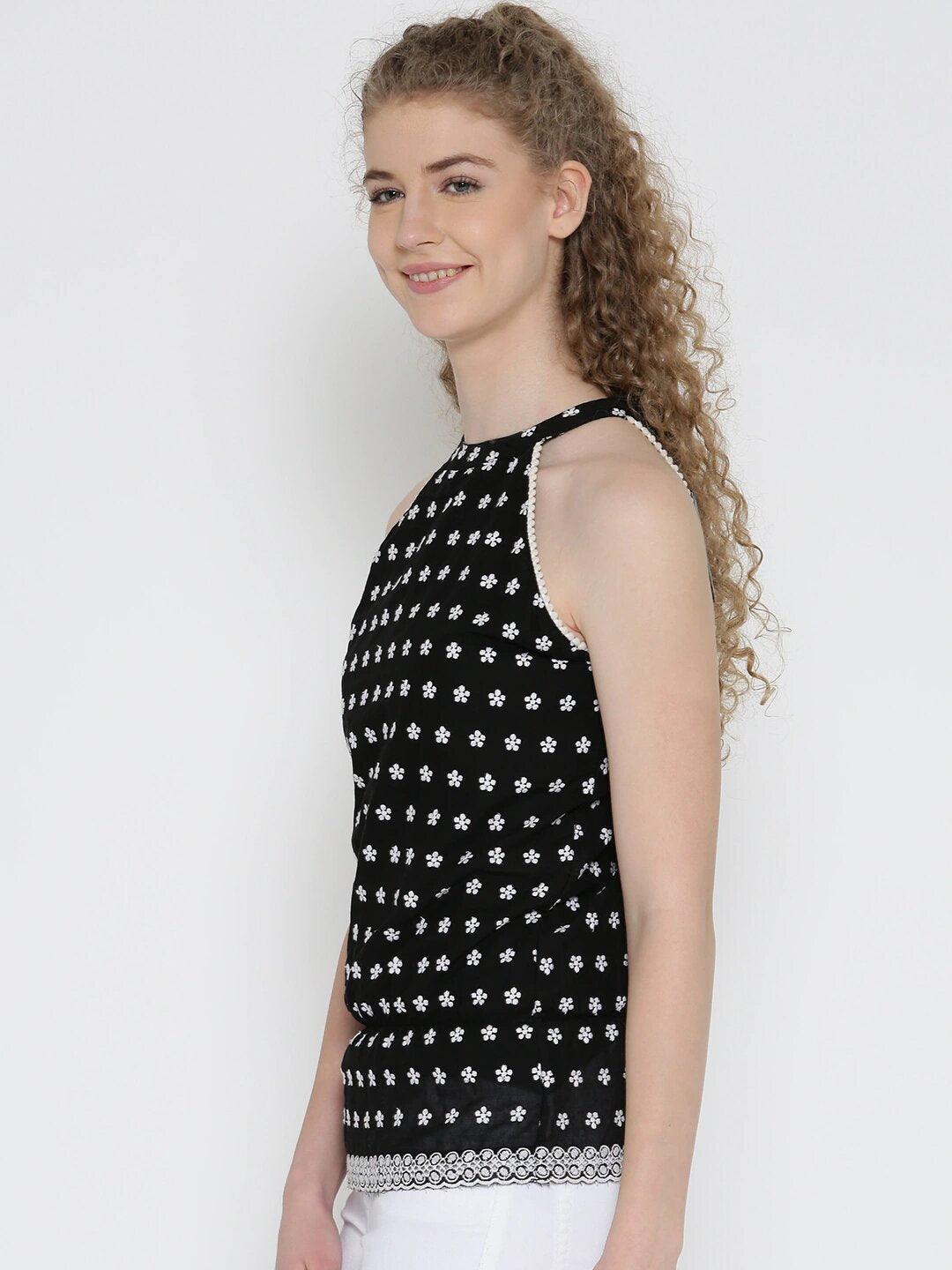 Style Quotient Womens Floral Print Tops-Tops-StyleQuotient