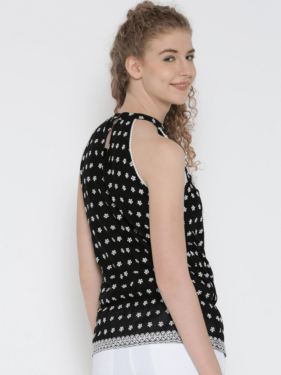 Style Quotient Womens Floral Print Tops-Tops-StyleQuotient