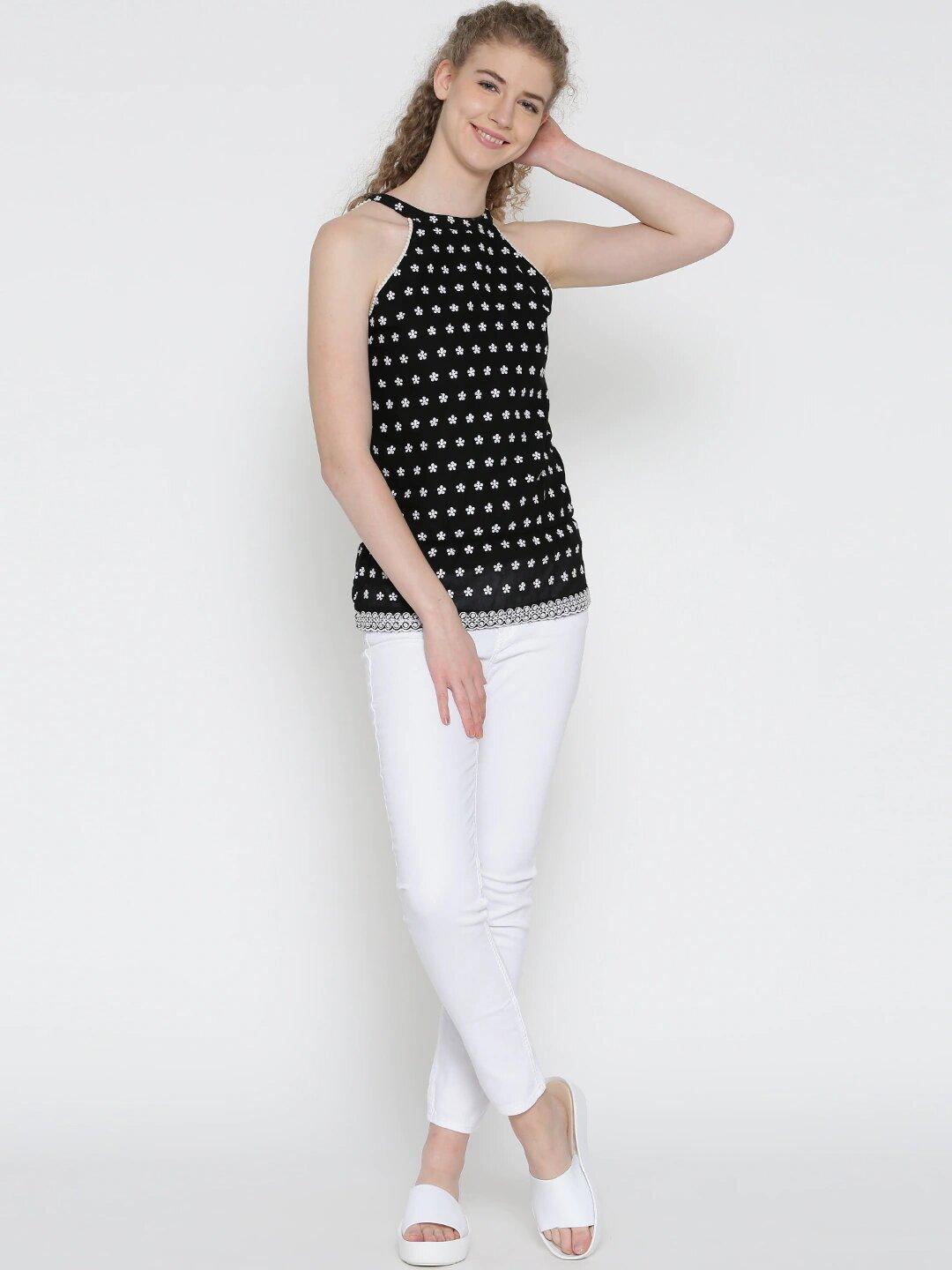 Style Quotient Womens Floral Print Tops-Tops-StyleQuotient