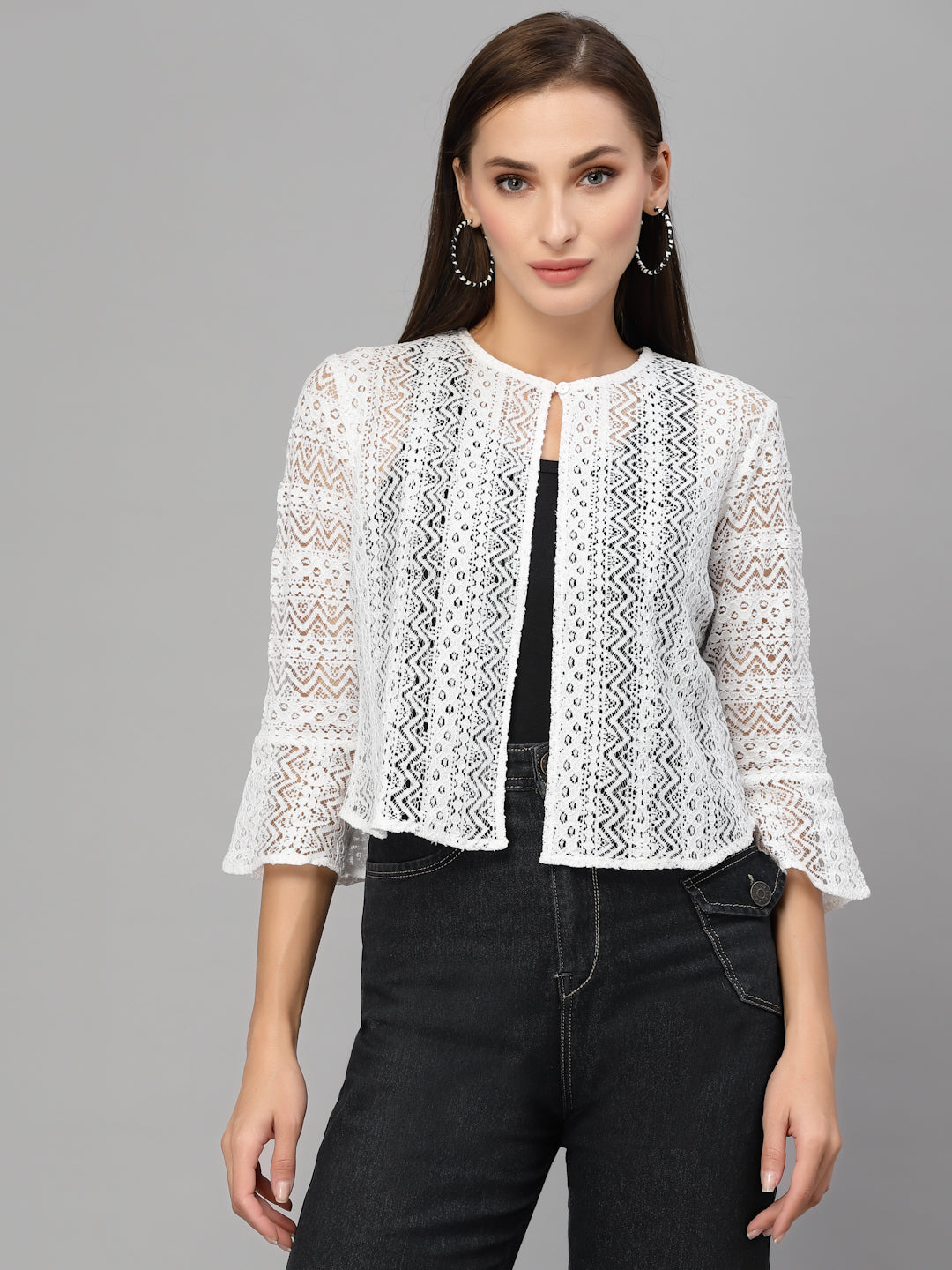 Style Quotient Women White Shrug-Shrug-StyleQuotient