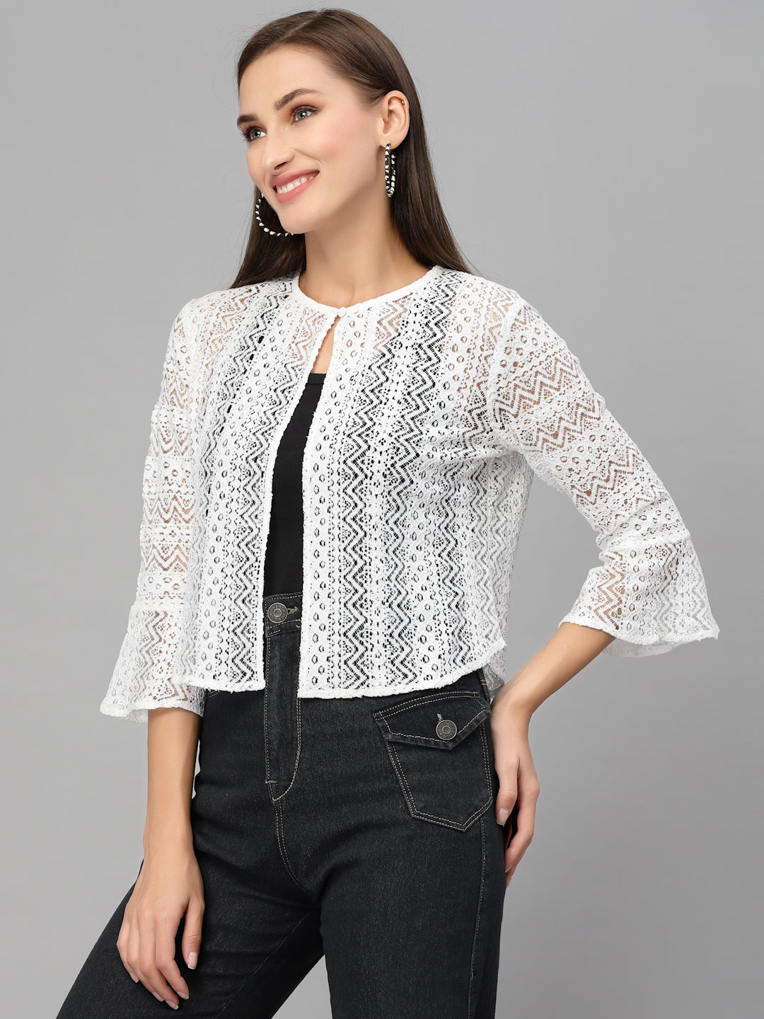 Style Quotient Women White Shrug-Shrug-StyleQuotient