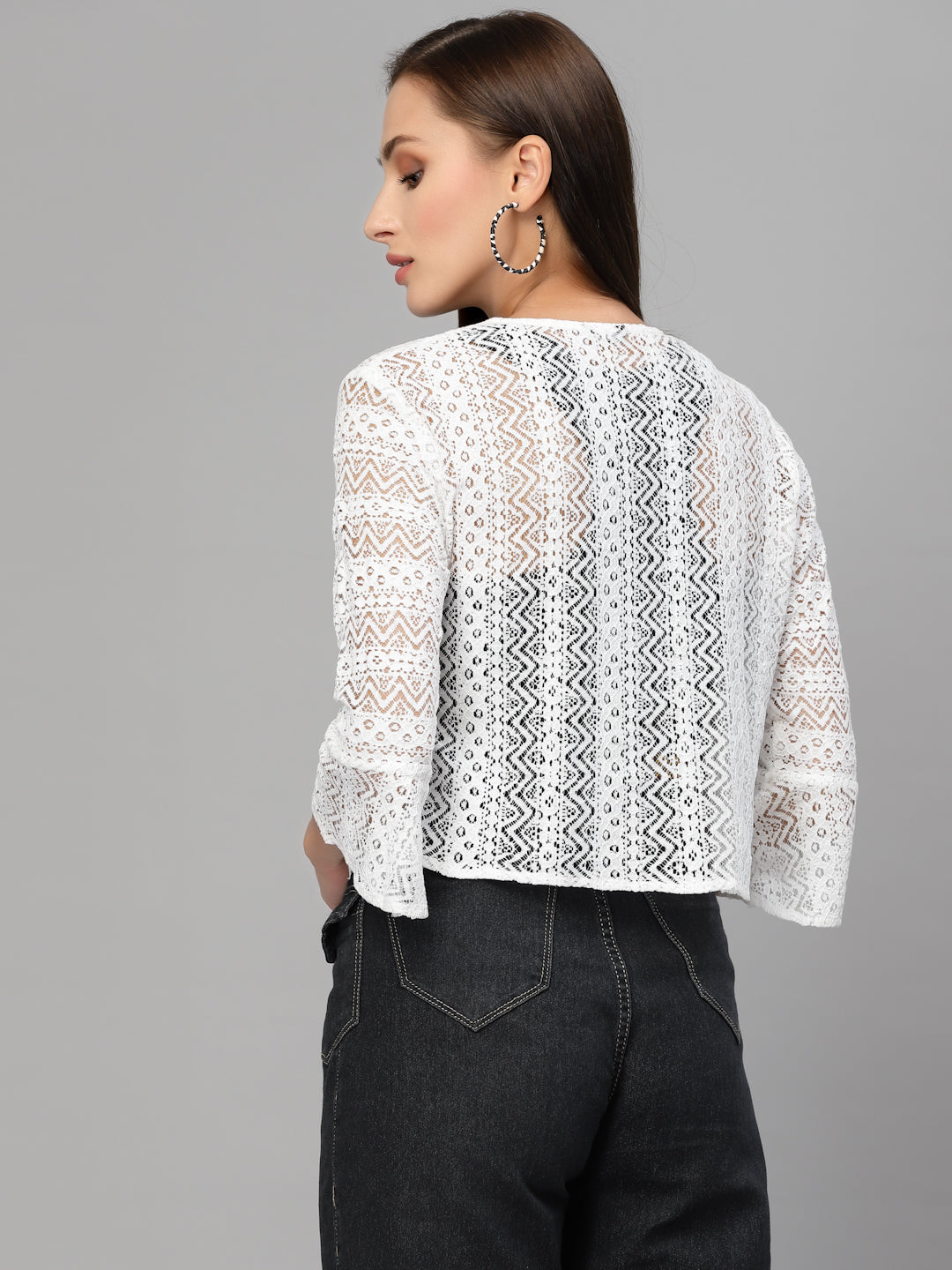 Style Quotient Women White Shrug-Shrug-StyleQuotient