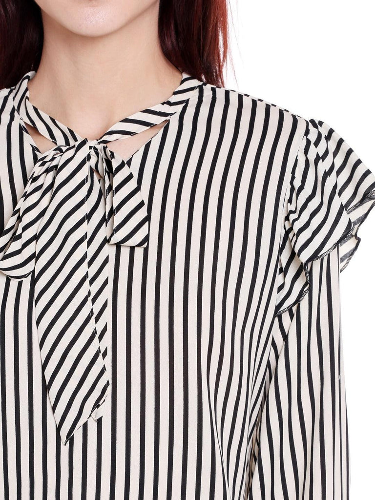 Style Quotient Womens Vertical Stripes Tops-Tops-StyleQuotient