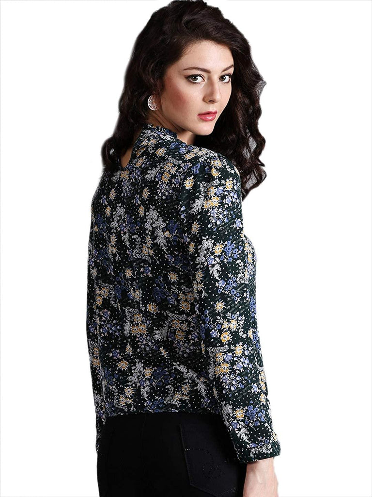 Style Quotient Women Multi Round Neck Floral Fashion Tops-Tops-StyleQuotient