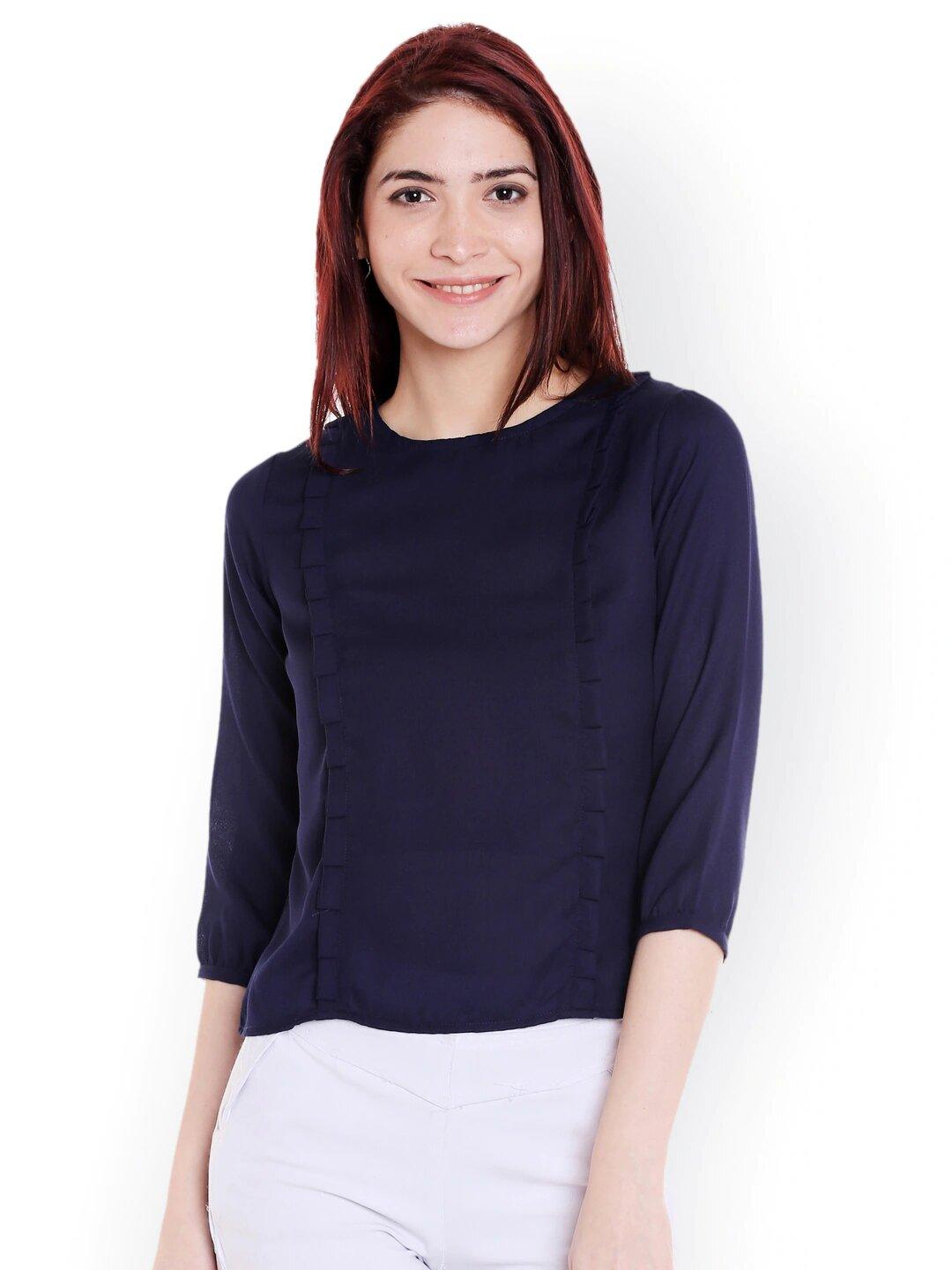 Style Quotient Womens Solid Tops-Tops-StyleQuotient