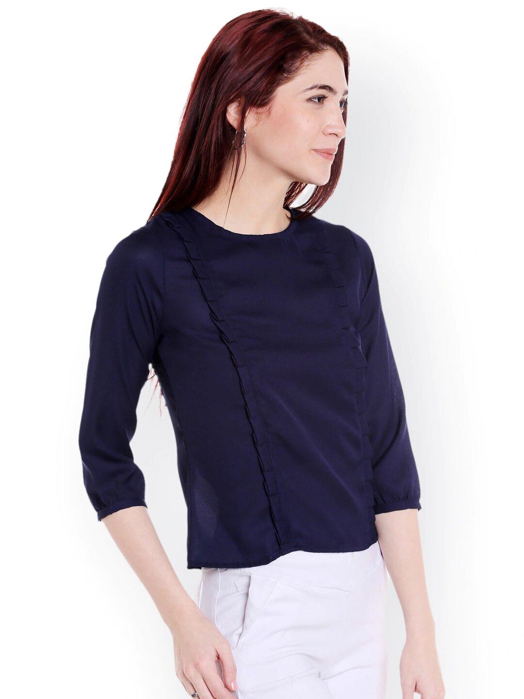 Style Quotient Womens Solid Tops-Tops-StyleQuotient