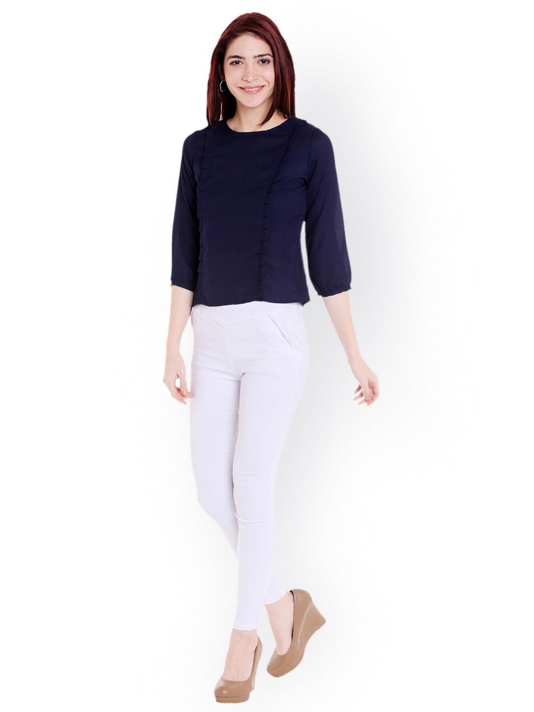 Style Quotient Womens Solid Tops-Tops-StyleQuotient