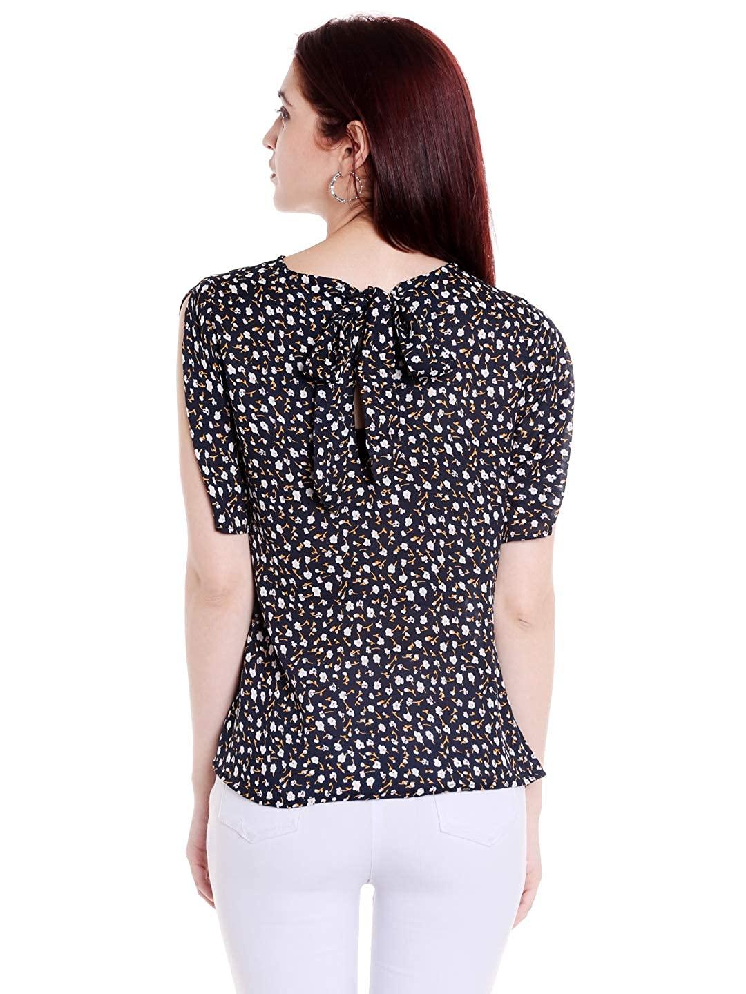 Style Quotient Womens Floral Print Tops-Tops-StyleQuotient