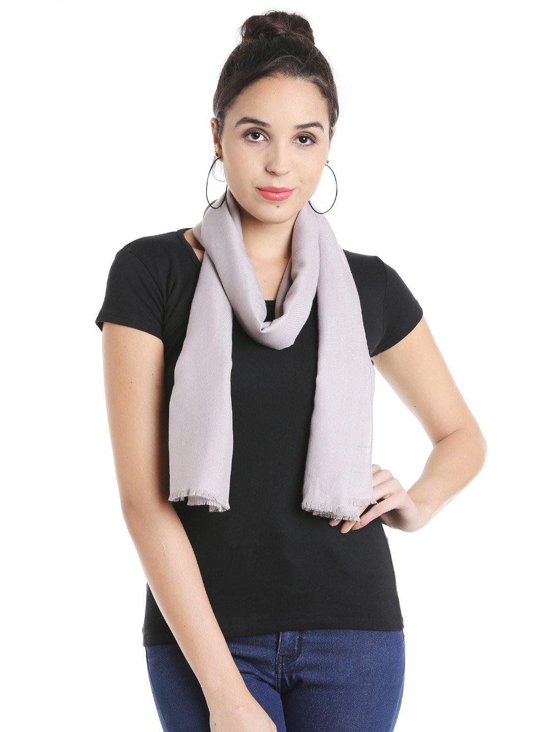 Women Grey Shawl-Shawl-StyleQuotient